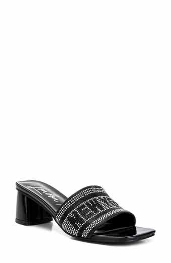 Studio 55 Rhinestone Embellished Slide Sandal