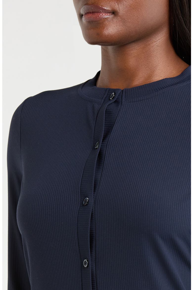 Rib Cardigan, Alternate, color, NAVY BLAZER