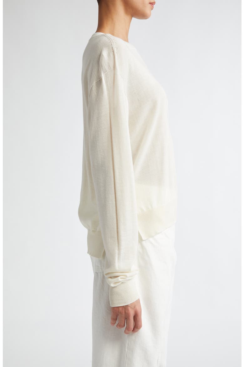 Seamless Crewneck Sweater, Alternate, color, NATURAL