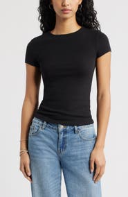 BP. Stretch Cotton Blend Baby Tee