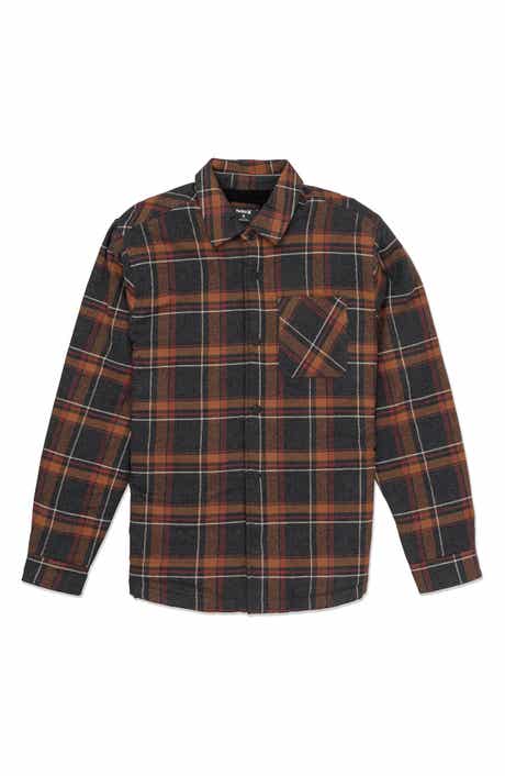 Hurley Portland Faux Shearling Lined Flannel Shirt