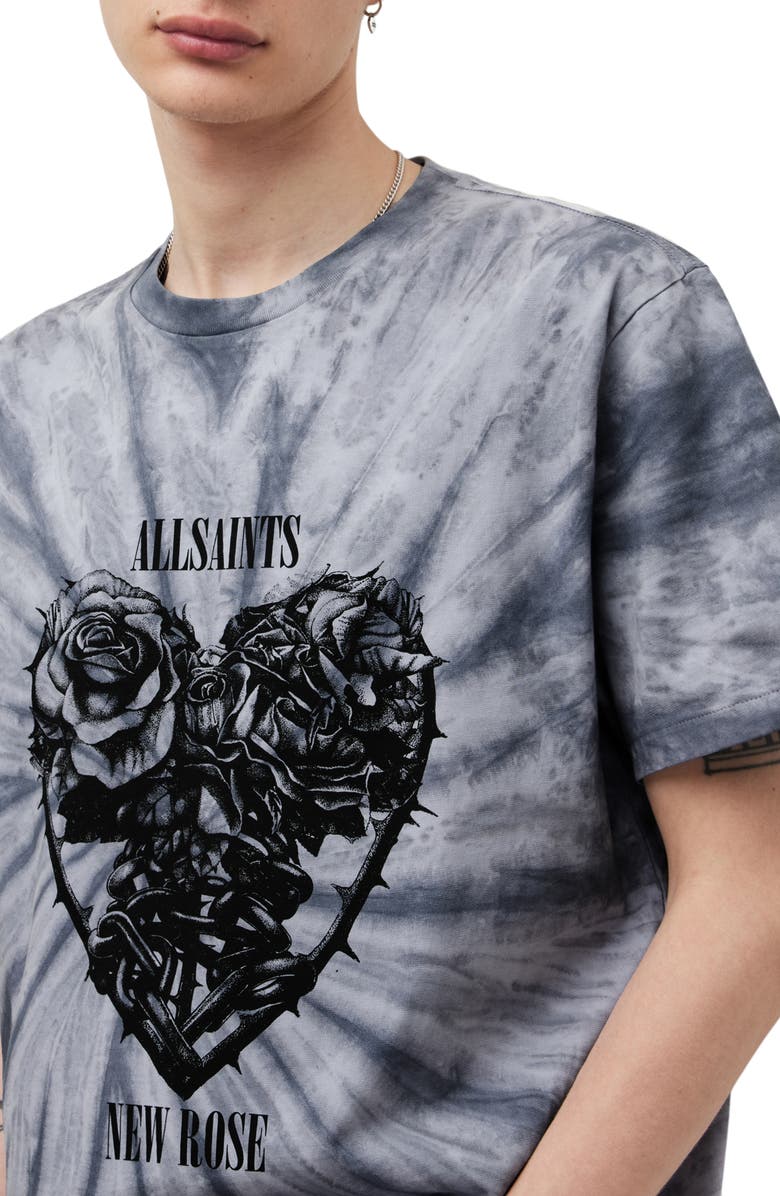 AllSaints Harley Tie Dye Graphic Tee, Alternate, color, 