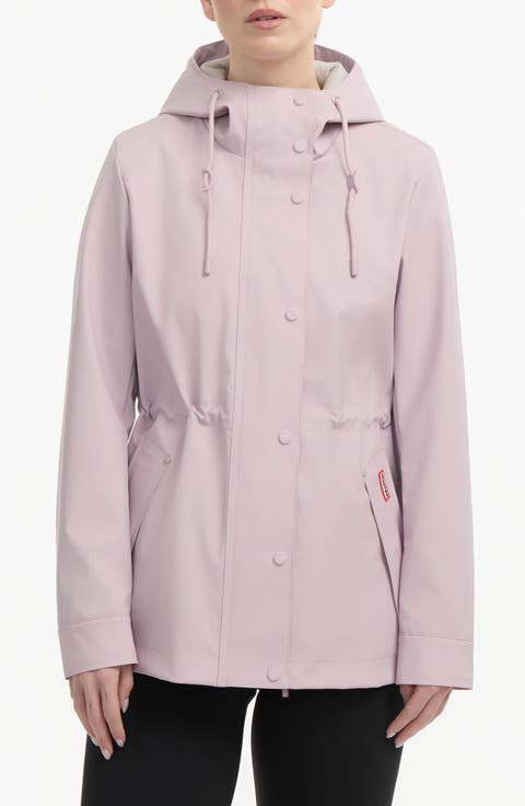 Abbey Water Repellent Rubberized Rain Jacket