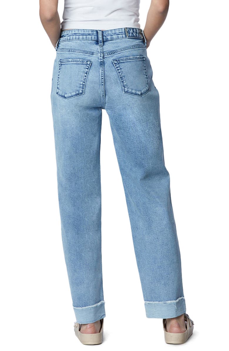 HINT OF BLU Effortless High Waist Frayed Boyfriend Jeans, Alternate, color,