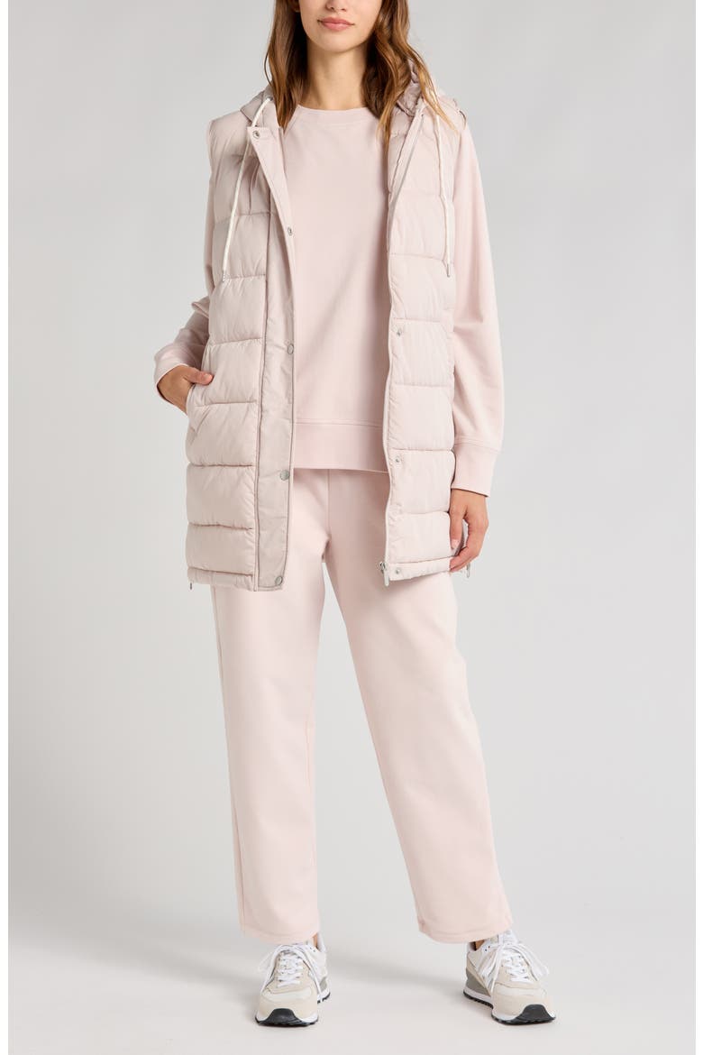Luxe French Terry Sweatshirt, Alternate, color, PINK HUSH
