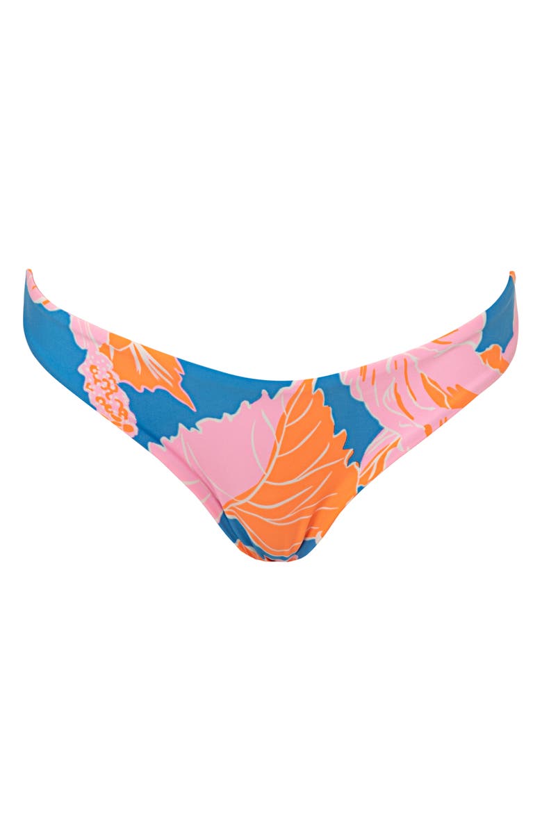 Maaji Magnolia Mirage Flirt Reversible Bikini Bottoms, Alternate, color, Bright Blue