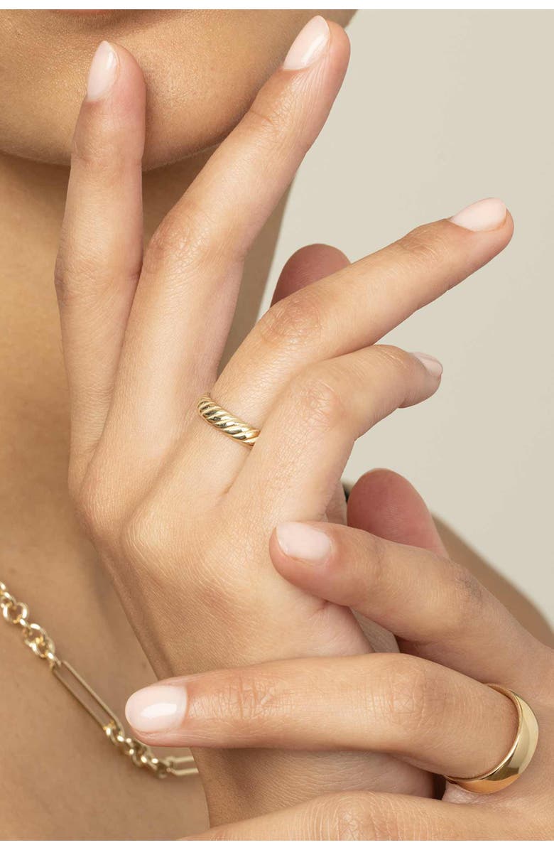 Oradina 14K Gold With A Twist Ring, Alternate, color, Yellow Gold