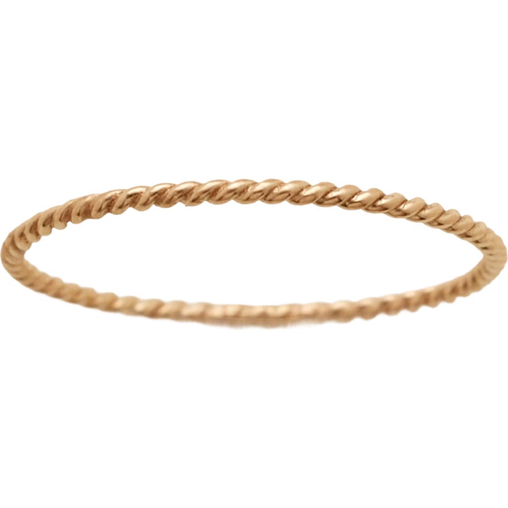 MADE BY MARY Twisted Stacking Ring in Gold Filled at Nordstrom, Size 9
