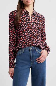 Rails Josephine Heart Print Button-Up Shirt
