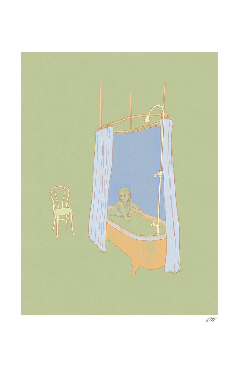 Stephanie Browne Art Bath Print, Main, color, Multi