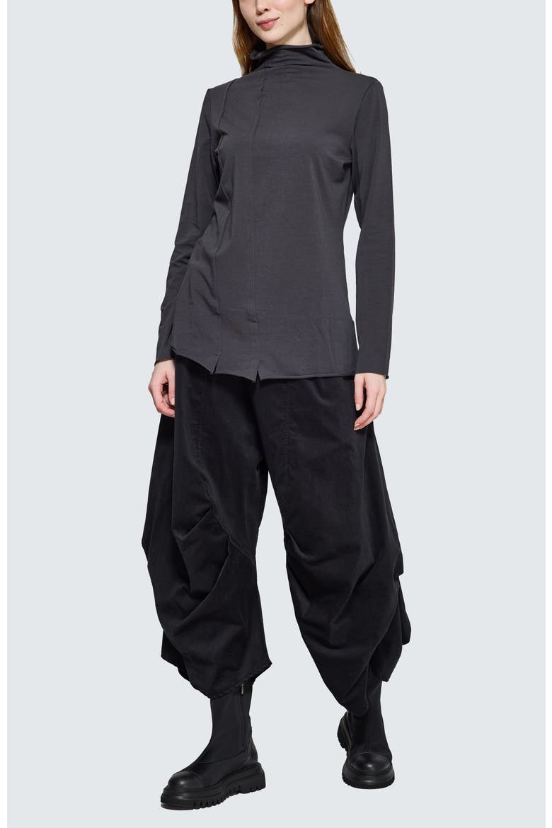 Noira Pleated Balloon Pants, Alternate, color, Black