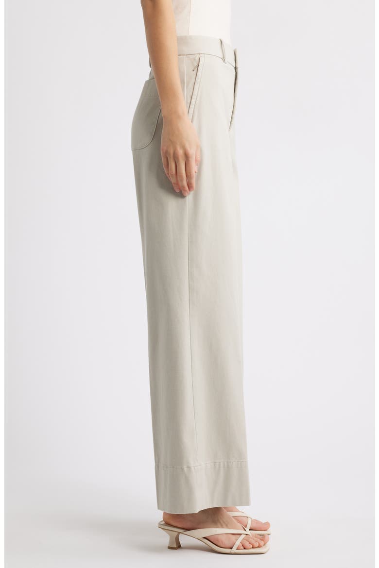 SPANXsupersmooth™ Stretch Twill Wide Leg Pant, Alternate, color, BONE