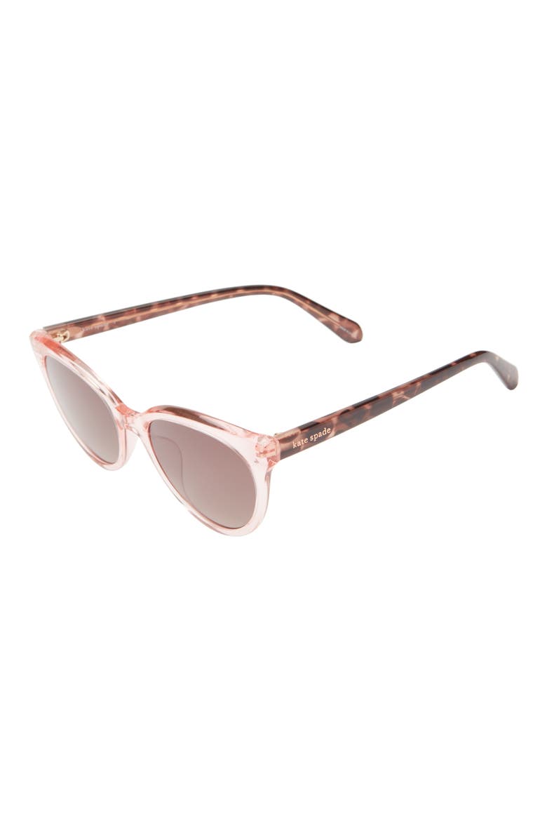 tamara 54mm rectangle sunglasses, Alternate, color, PINK/ BROWN FUCHSIA