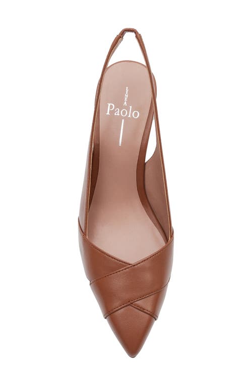 Linea Paolo Nelly Pointed Toe Slingback Pump In Cognac