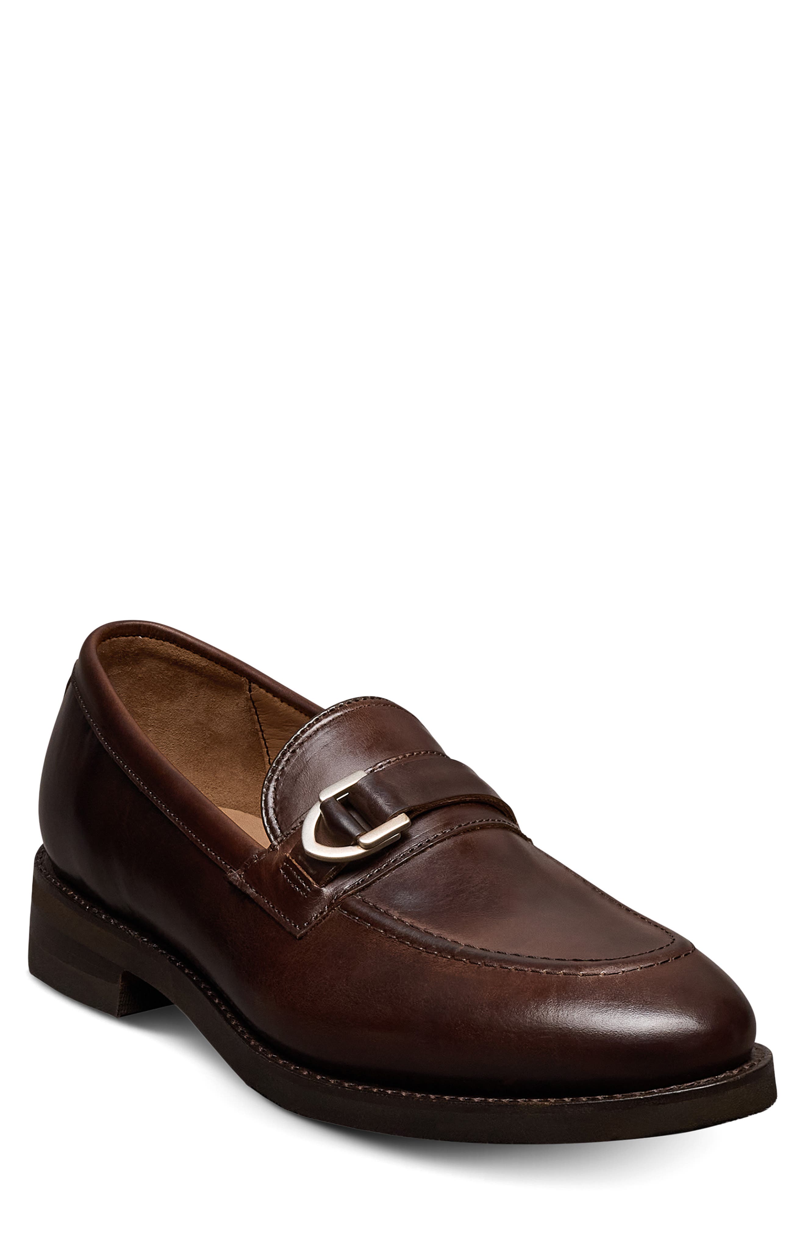 Allen Edmonds Rollins Buckle Loafer - Wide Width Available, Main, color, Dark Brown