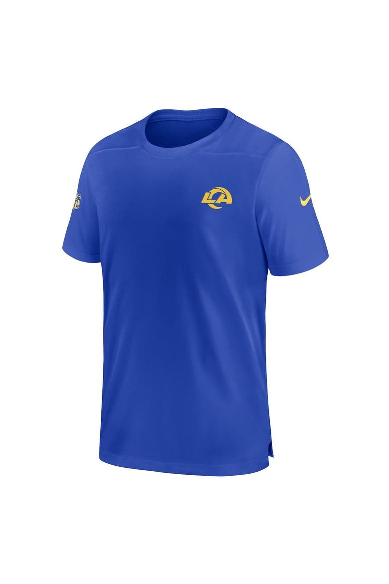 Men's Nike  Royal Los Angeles Rams Sideline Coach Performance T-Shirt, Alternate, color, Royal