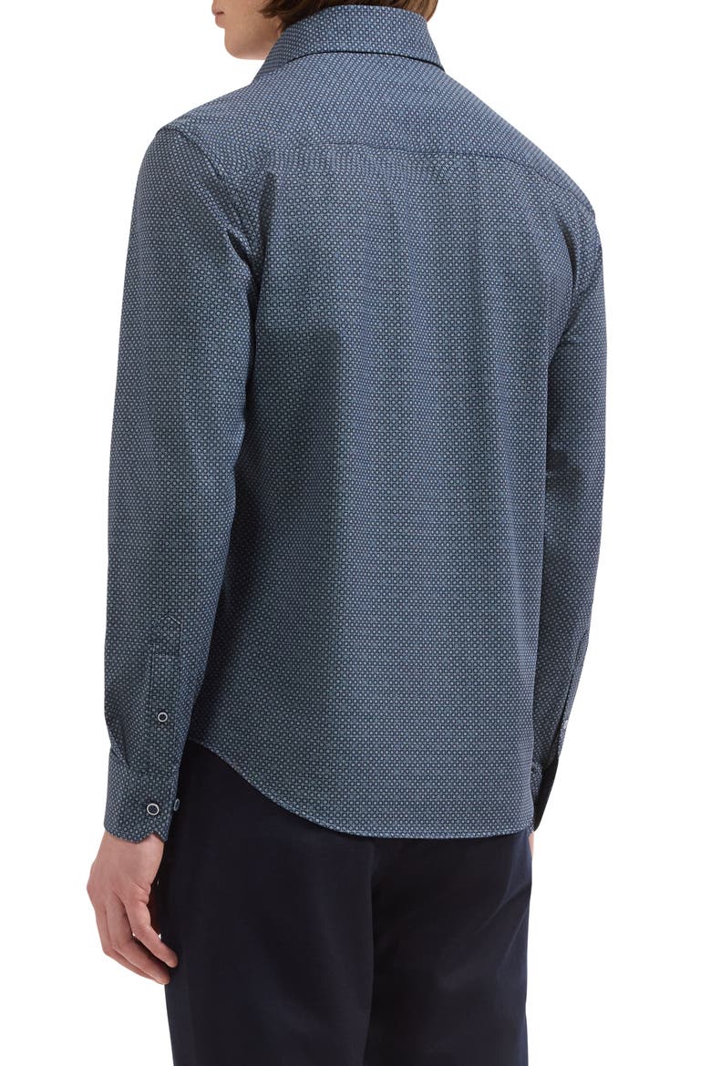 Devon OoohCotton Tech Button-Up Shirt, Alternate, color, NAVY