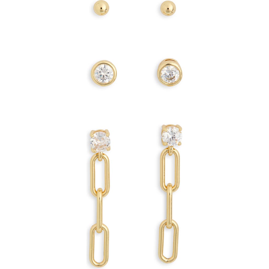 NORDSTROM RACK NORDSTROM RACK SET OF 3 STUD & DROP EARRINGS