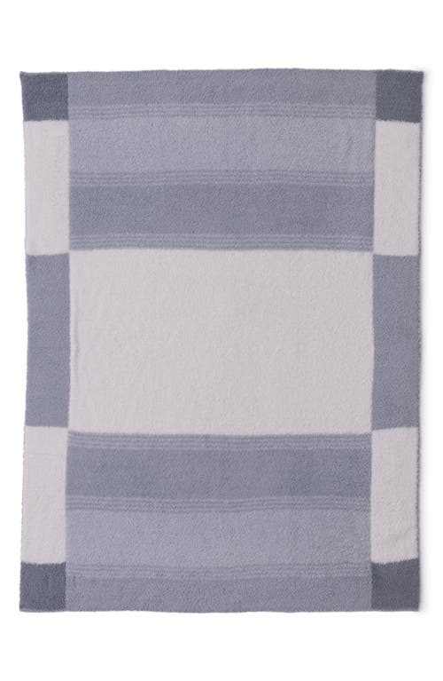 Barefoot Dreams Cozychic® Costa Colorblock Stroller Blanket In Gray