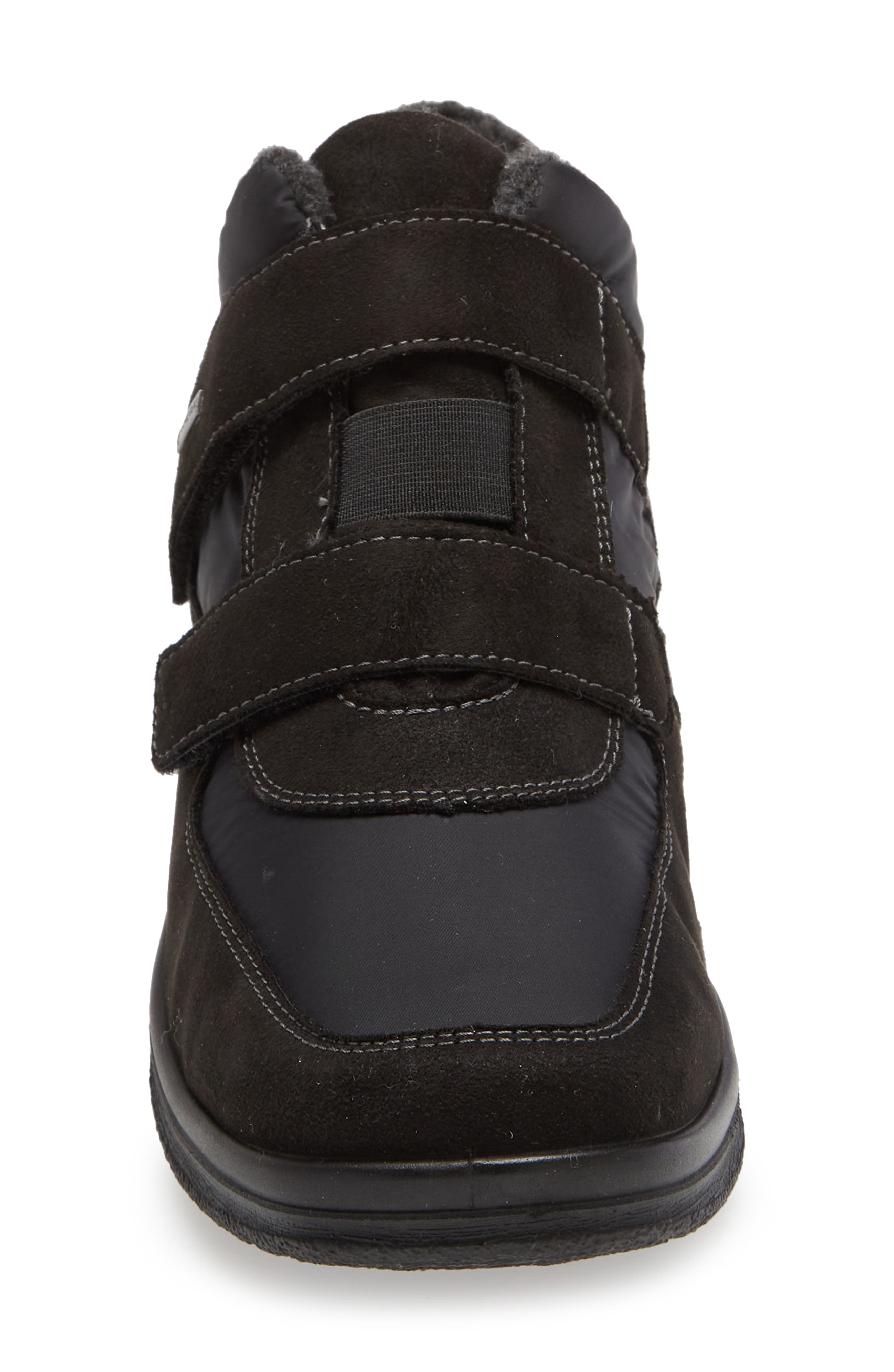 ara Marion Faux Fur Waterproof Gore-Tex<sup>®</sup> Sneaker, Alternate, color, Black