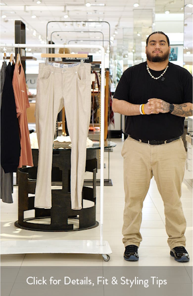 Chuck Modern Fit Linen Blend Five-Pocket Pants, sales video thumbnail