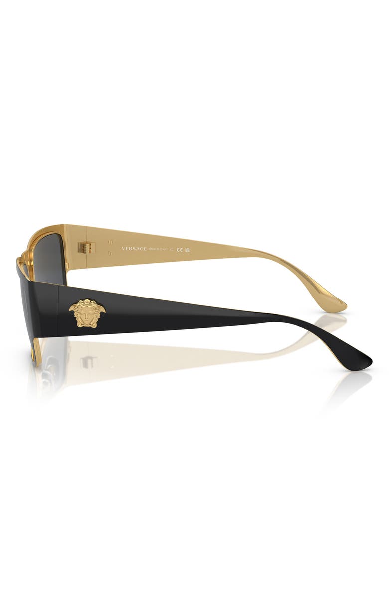 Versace 56mm Square Sunglasses, Alternate, color, 