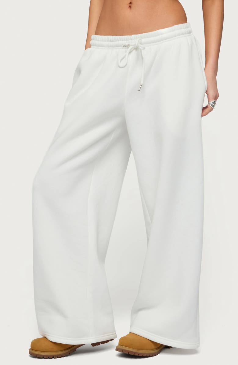 EDIKTED Kamari Low Rise Wide Leg Sweatpants, Alternate, color,