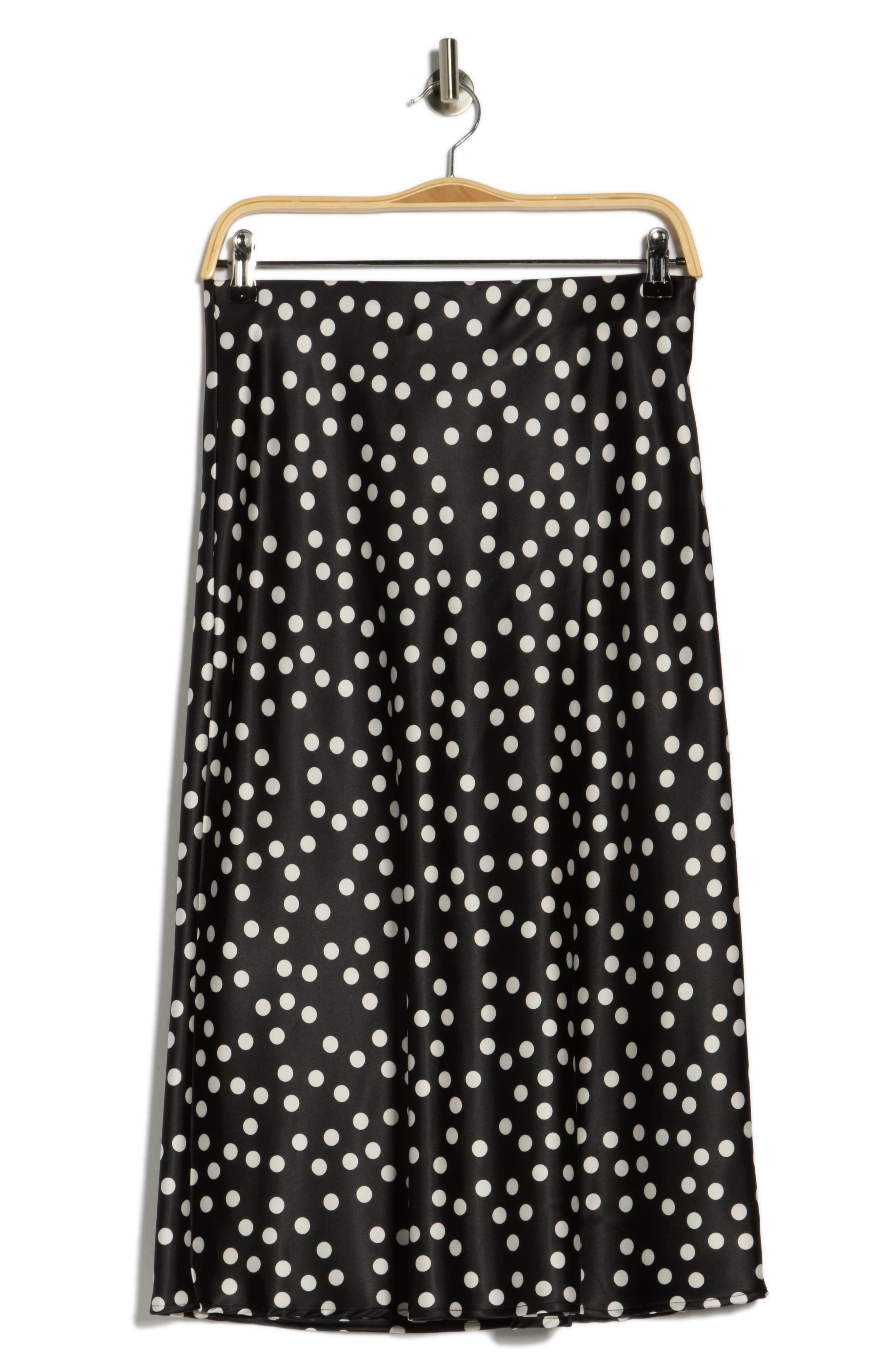 Renee C Polka Dot Midi Skirt