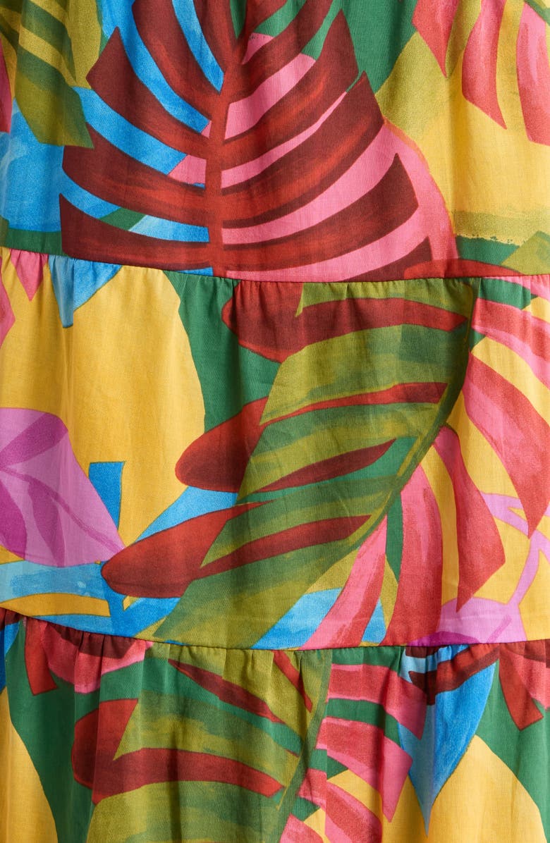 SUGARLIPS Novi Tropical Yodi Shift Minidress, Alternate, color, Kelly-Multi