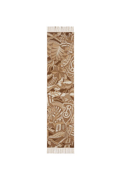 BURBERRY BURBERRY CAROUSEL EKD CASHMERE SCARF
