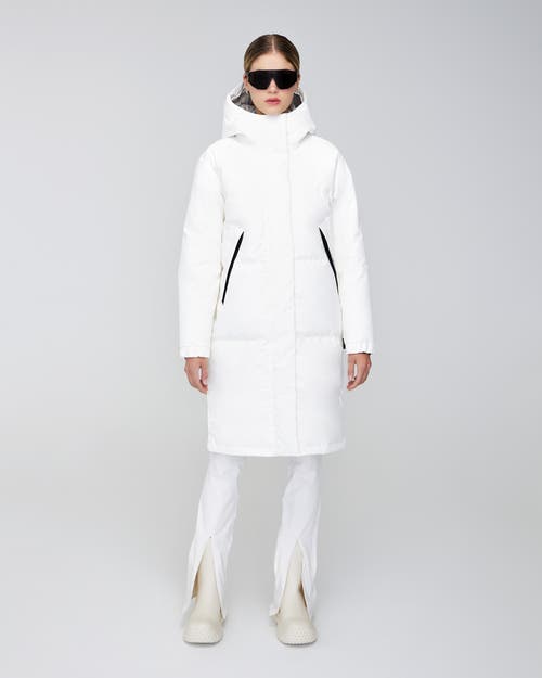 Quartz Co. Ines | Hooded Down Winter Jacket In Ivory