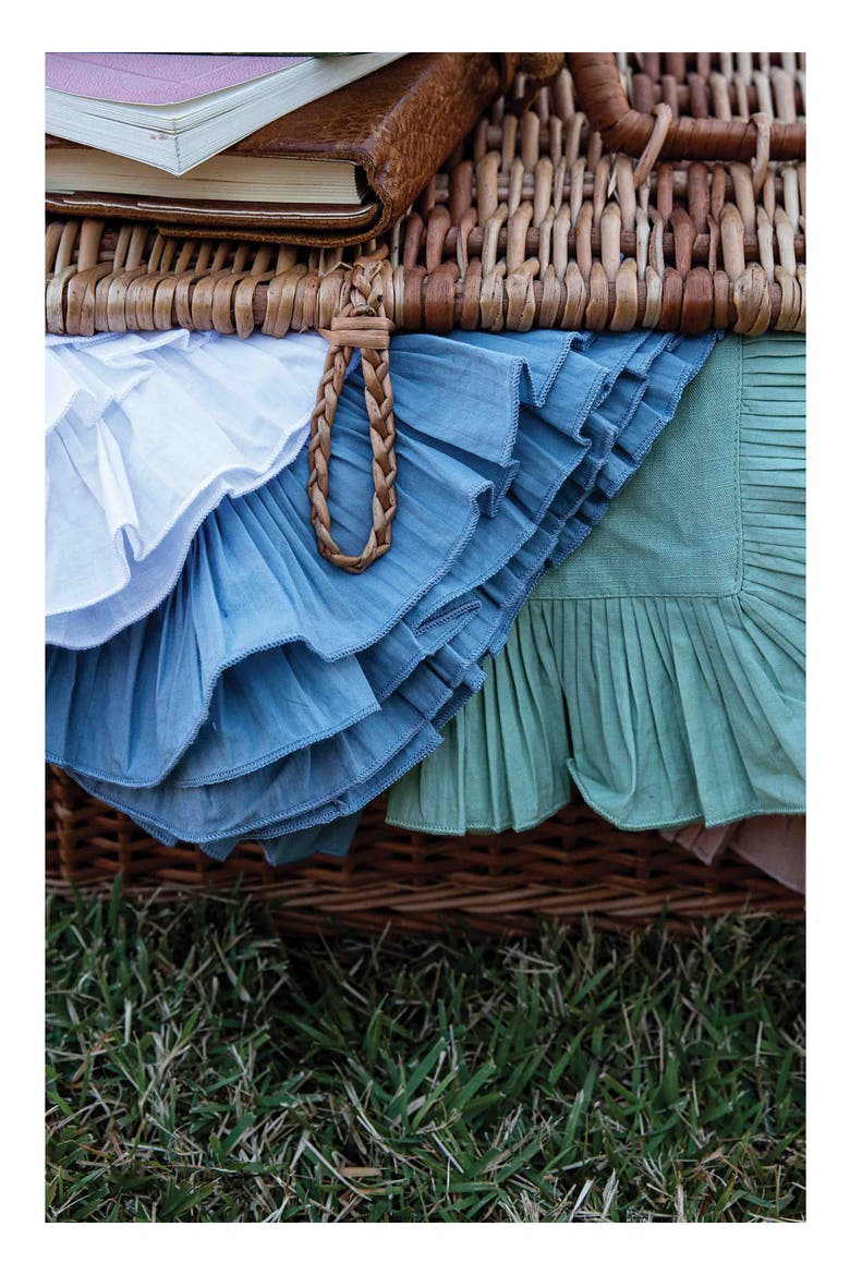 Mademoiselle Set of 4 Cotton & Linen Napkins, Alternate, color, CHAMBRAY