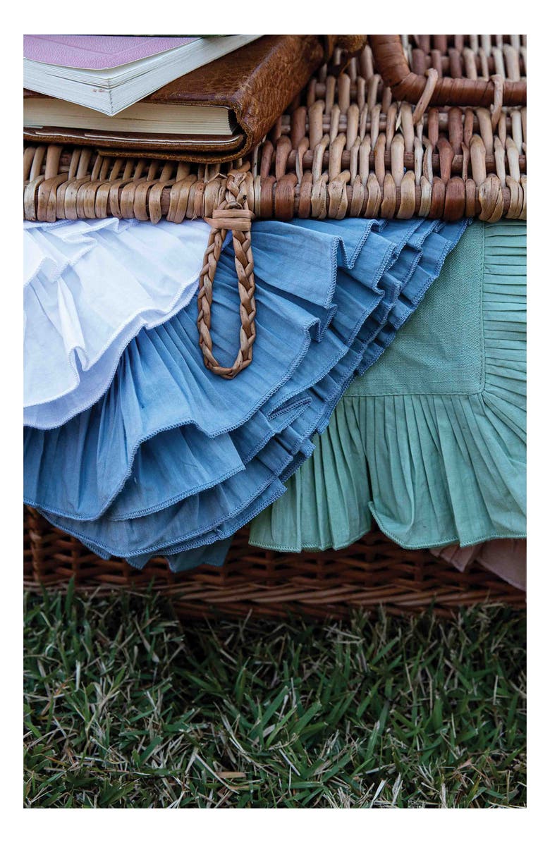 Juliska Mademoiselle Set of 4 Cotton & Linen Napkins, Alternate, color, Chambray