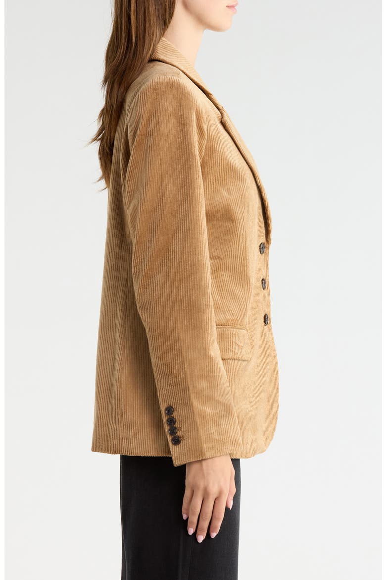 Maeva Cotton Blend Corduroy Jacket, Alternate, color, GOLDEN CARAMEL