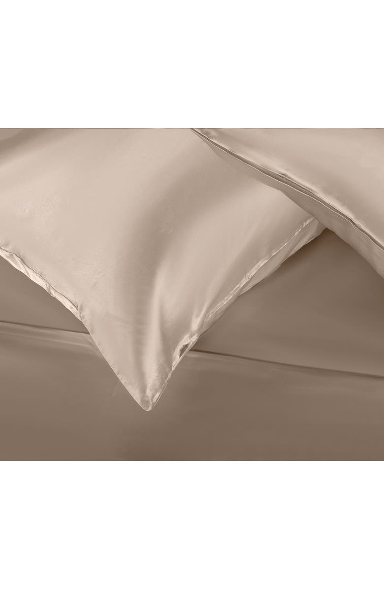 Martex Elegance Satin Pillowcases, Alternate, color, Champagne