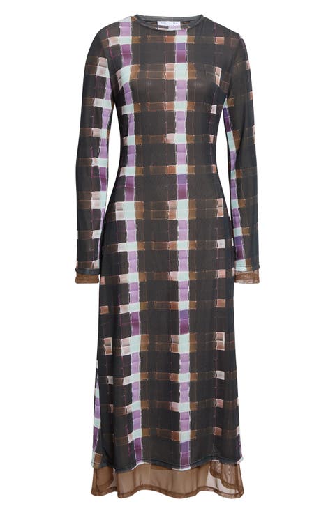 Cardio Yuri Long Sleeve Maxi Dress