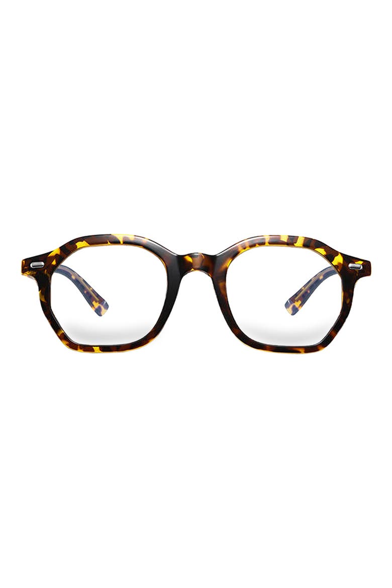 Cameron 48mm Round Blue Light Blocking Glasses, Main, color, TORTE/ CLEAR