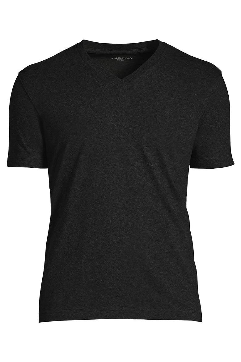 Super-T Short Sleeve V-Neck T-Shirt, Alternate, color, Dark Charcoal Heather
