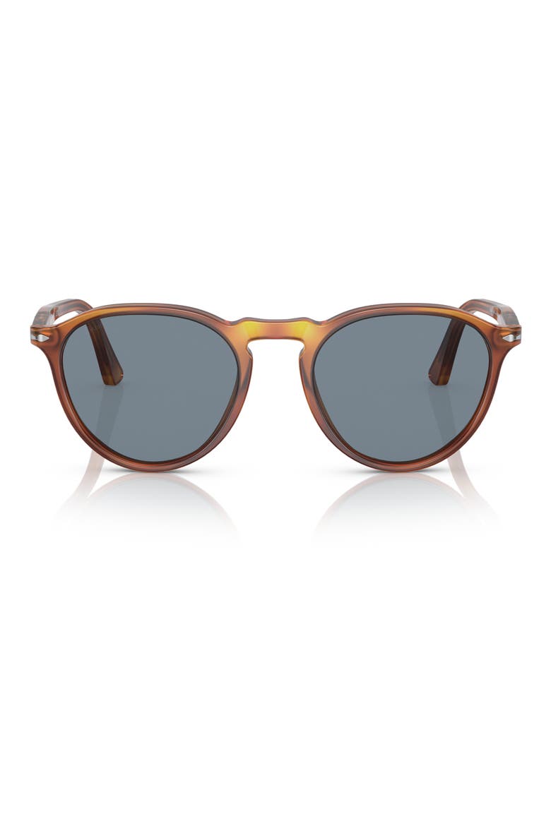 PO3286S 51mm Phantos Sunglasses, Main, color, TERRA DI SIENA / LIGHT BLUE