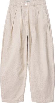 AllSaints Becca Camo Pleated Cotton Trousers