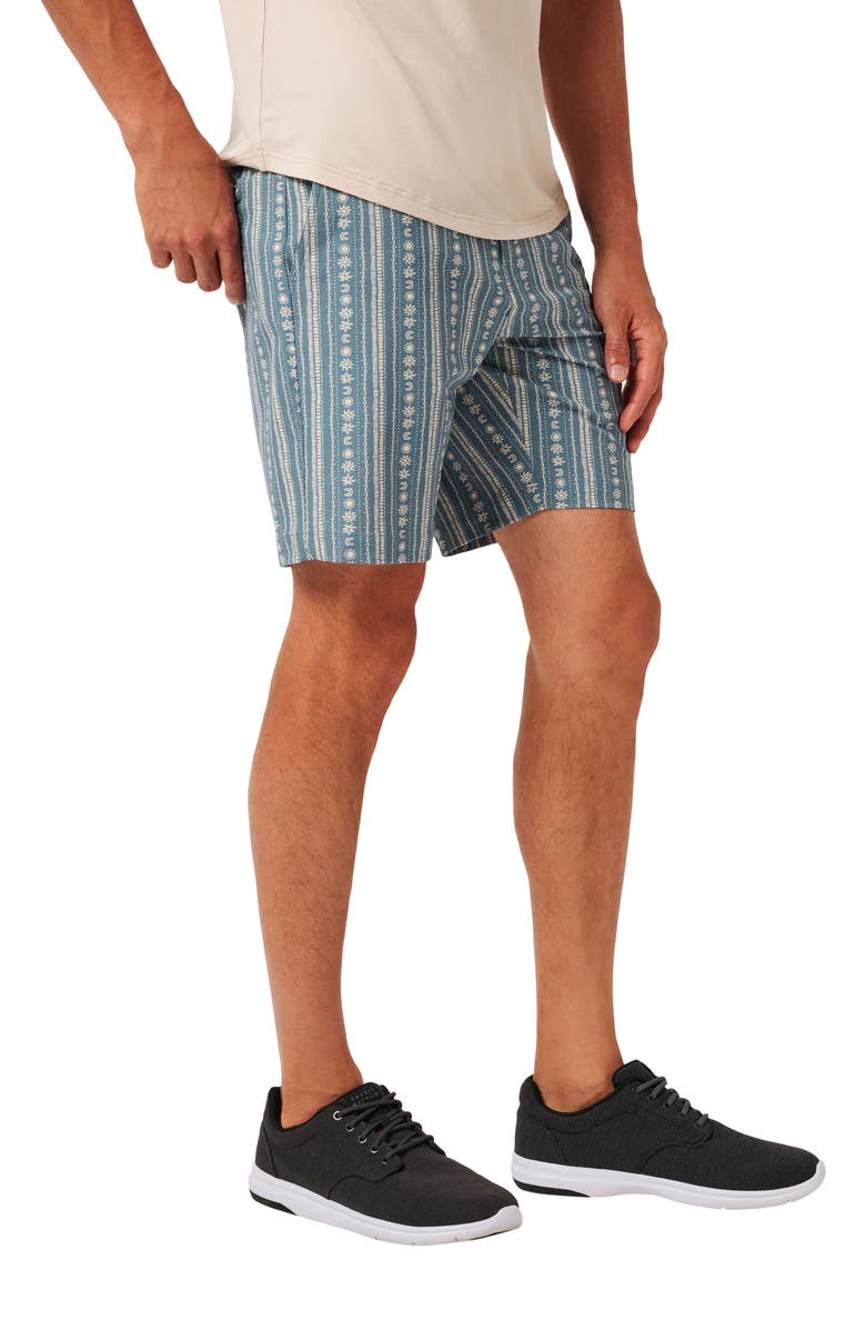 TravisMathew Print Tech Chino Shorts, Alternate, color, Captains Blue