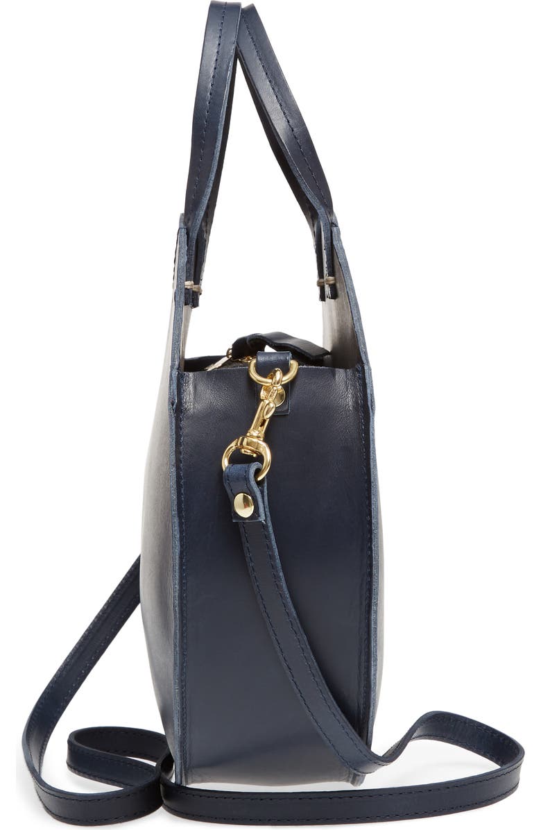 Clare V. Petite Alistair Leather Circular Crossbody Bag, Alternate, color,
