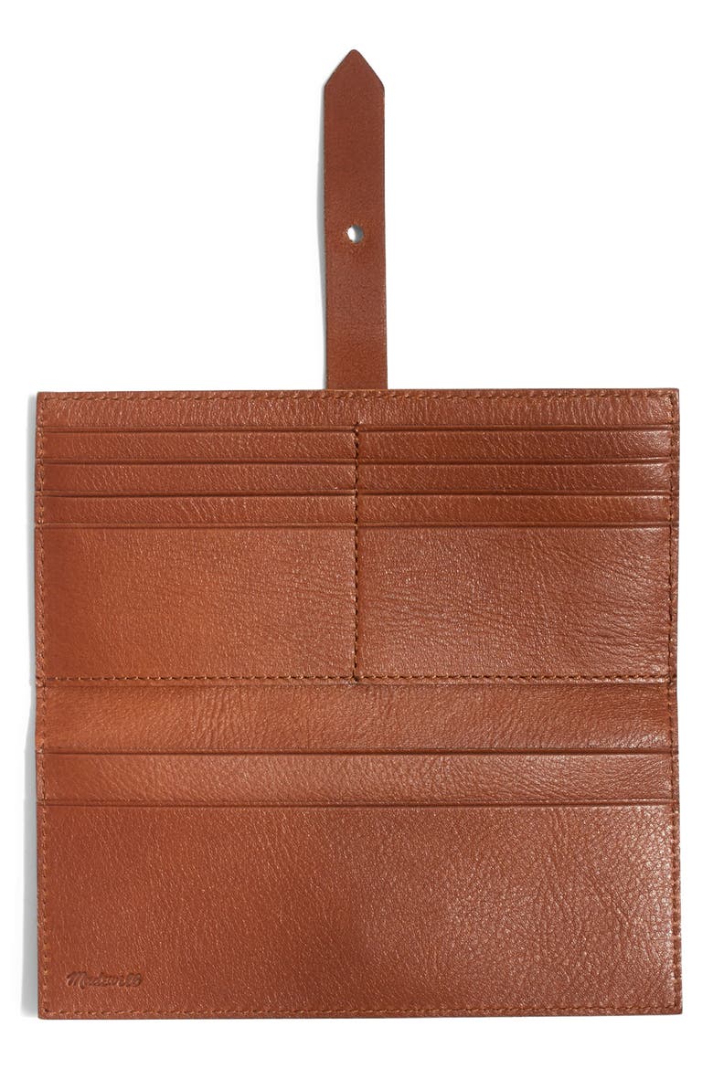 New Post Leather Wallet, Alternate, color, ENGLISH SADDLE