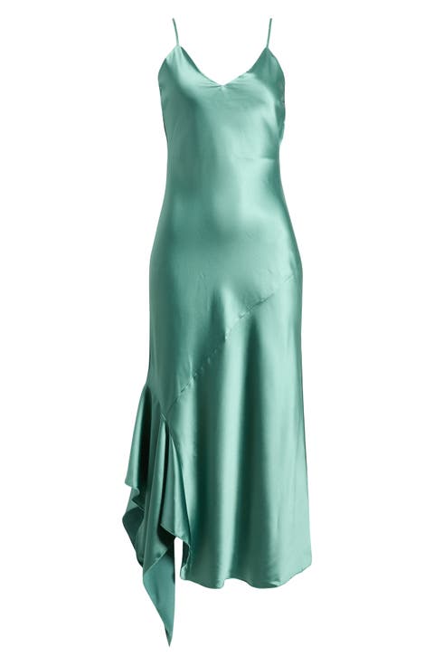 Sleeveless Satin Bias Slipdress