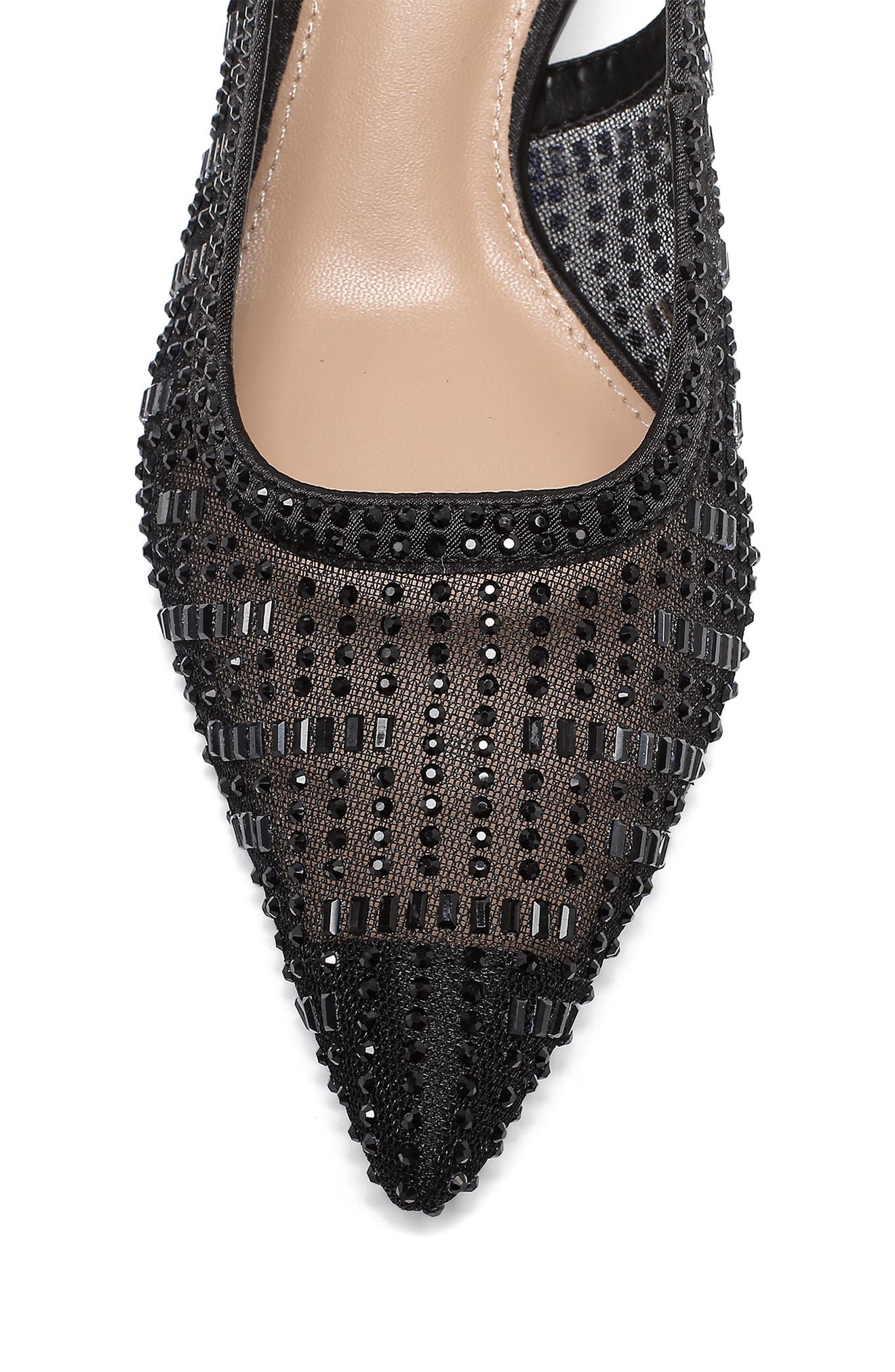 LADY COUTURE Linda Kitten Heel Slingback Pump, Alternate, color, Black