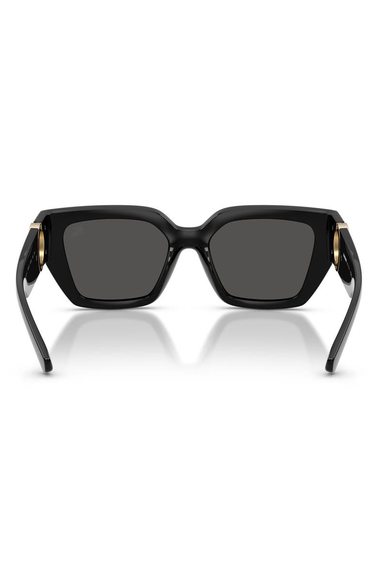 Burberry 53mm Square Sunglasses, Alternate, color, Black / Dark Gery