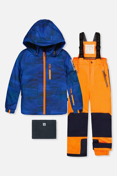 Play Hooded Jacket & Reinforced Pants Two Piece Snowsuit