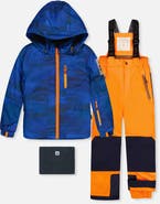 Deux par Deux Play Hooded Jacket & Reinforced Pants Two Piece Snowsuit