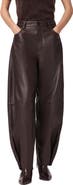 AllSaints Jett Barrel Leg Leather Pants