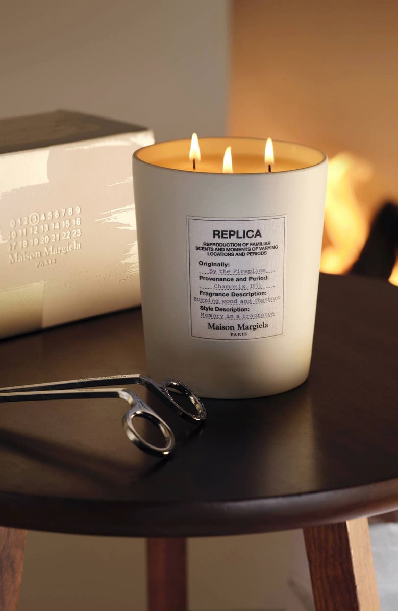 Maison Margiela Replica By the Fireplace Ceramic Scented Candle, Alternate, color, 